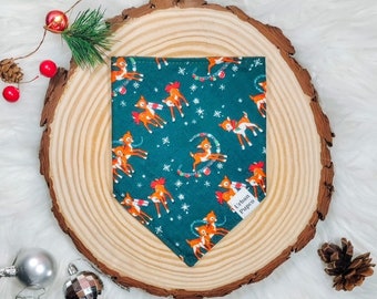 The “Rudolph” Christmas dog bandana - Christmas dog bandana, Christmas cat bandana, Santa dog bandana, Santa Clause