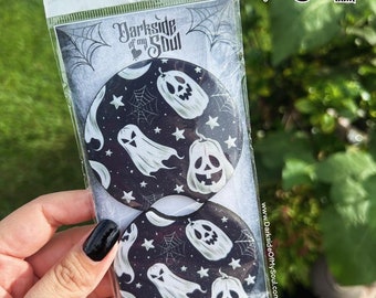 Spooky Car Coasters, Car Coasters, Ghost Car Coasters, Witchy Car Coasters, Pumpkin Car Coasters, Spider Web Car Coasters, Kawaii Goth