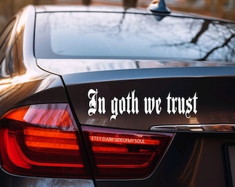 Goth Decal | Goth Car Accessories | Goth Stickers | Spooky Bitch | Goth Car Decal | Goth Car Decor | Goth Decals | Bad Witch