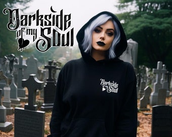 DOMS Exclusive Apparel, Goth Hoodie, Goth Sweater, Spooky Vibes Hoodie, Witchy Hoodie, Witchy Sweater, Alt Goth Hoodie, Goth, Bruja