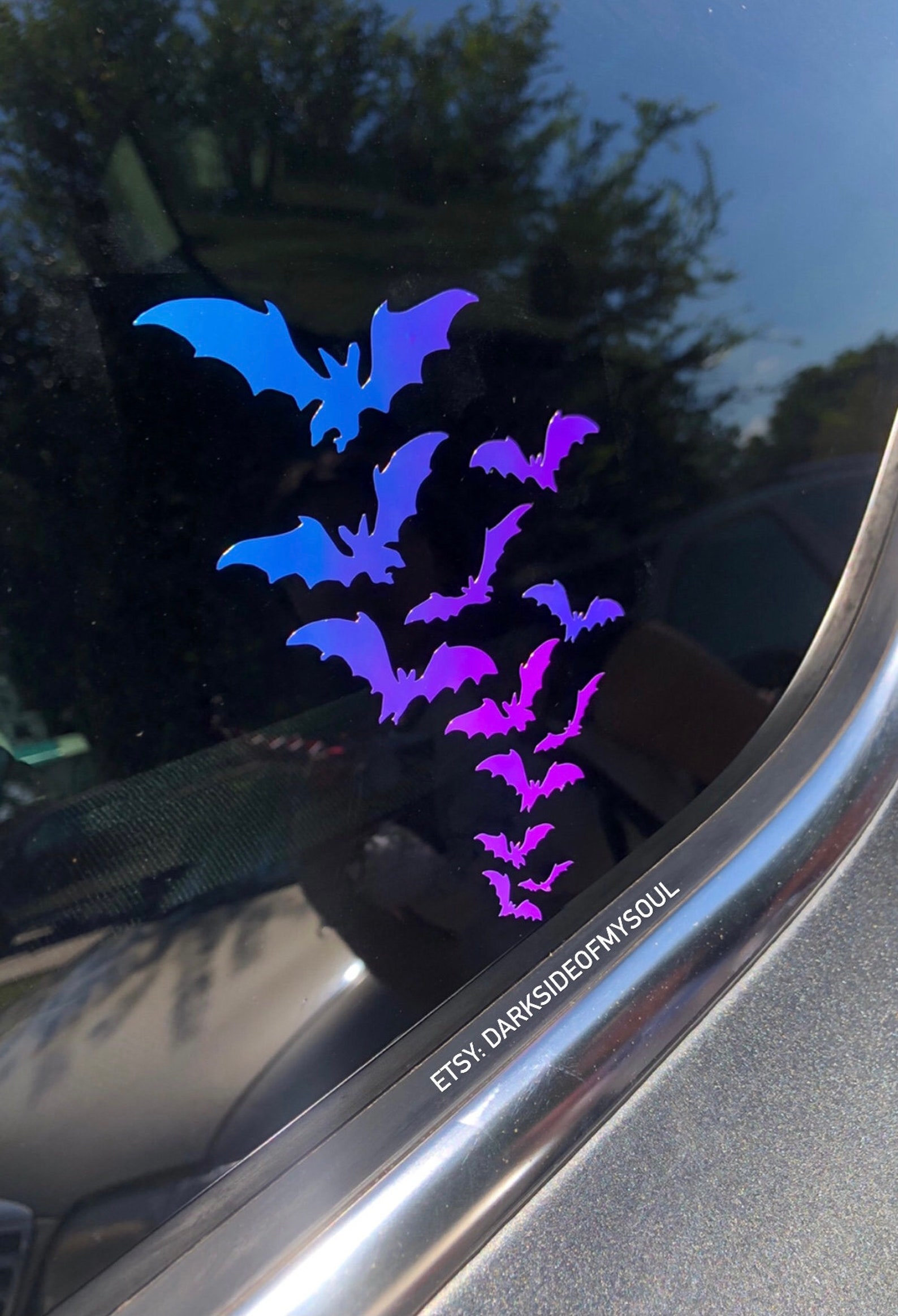 Bat Decal Bats Goth Car Accessories Spooky Bitch Goth - Etsy
