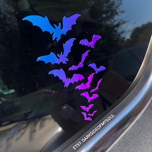 Bat Decal | Bats | Goth Car Accessories | Spooky Bitch | Goth Car Decor | Goth Decal | Halloween Decals For Cars