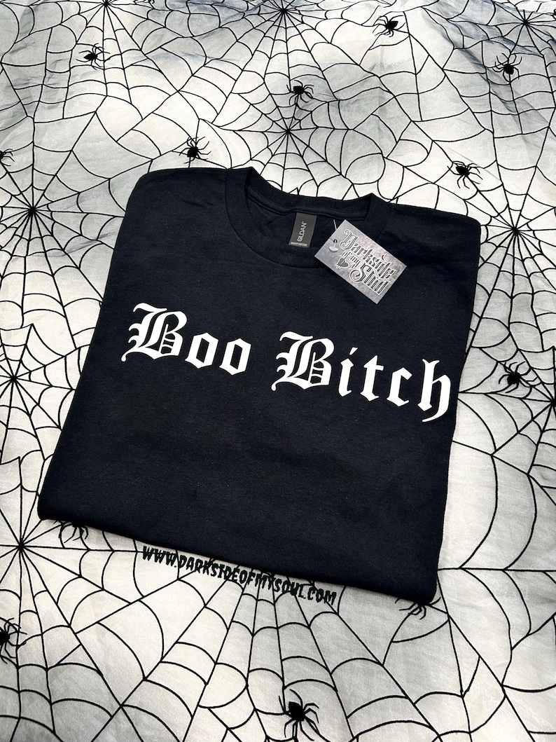 Goth Clothing | Womens and Mens Gothic Shirts | Goth T Shirts | Goth | Gothic | Boo Bitch | Unisex Shirts image 1