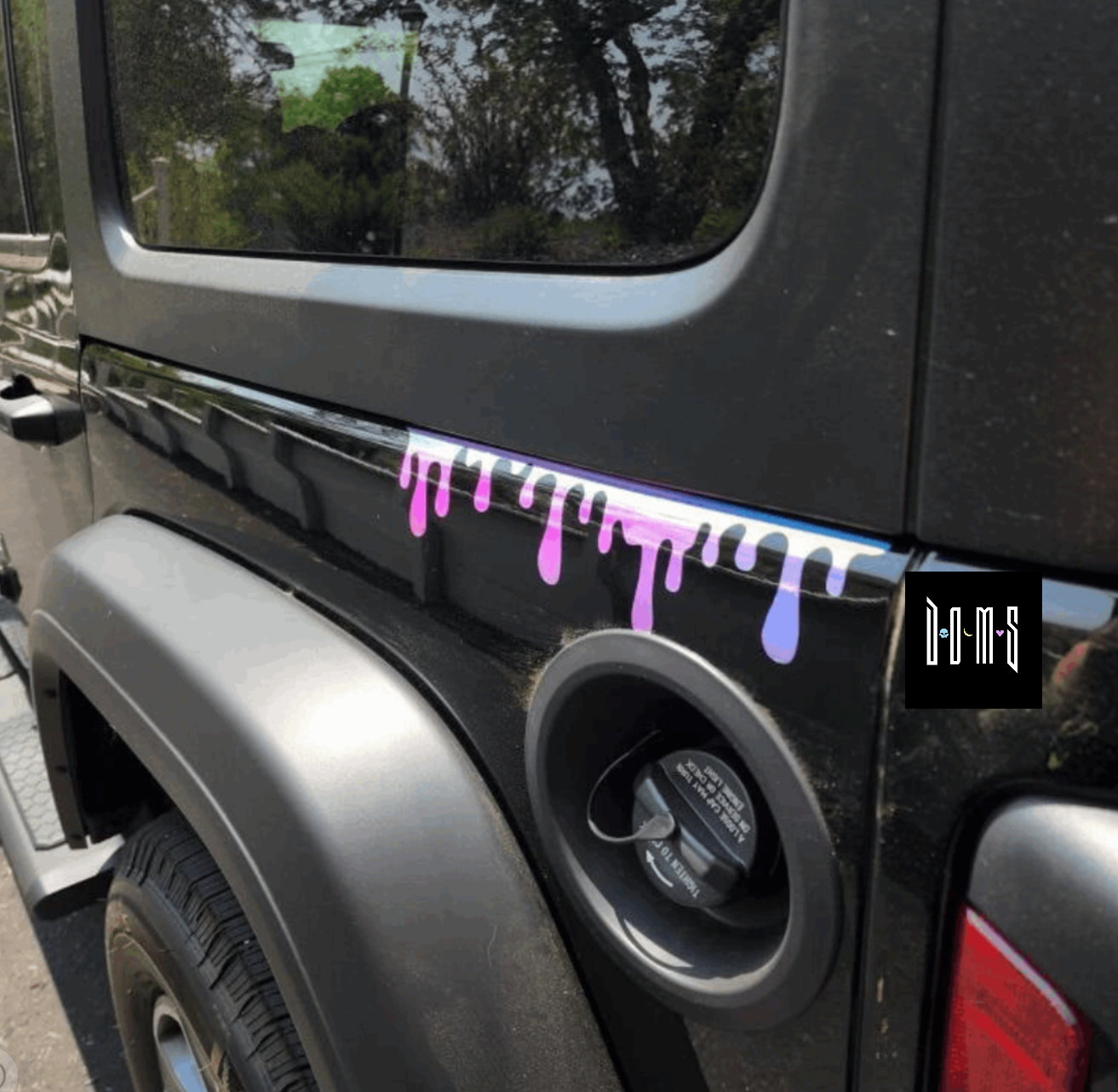 Goth Decal | Goth Car Accessories | Car Accessories | Drip Slime Decal | Car Slime Drip Decal | Goth Car Decor | Halloween Decals