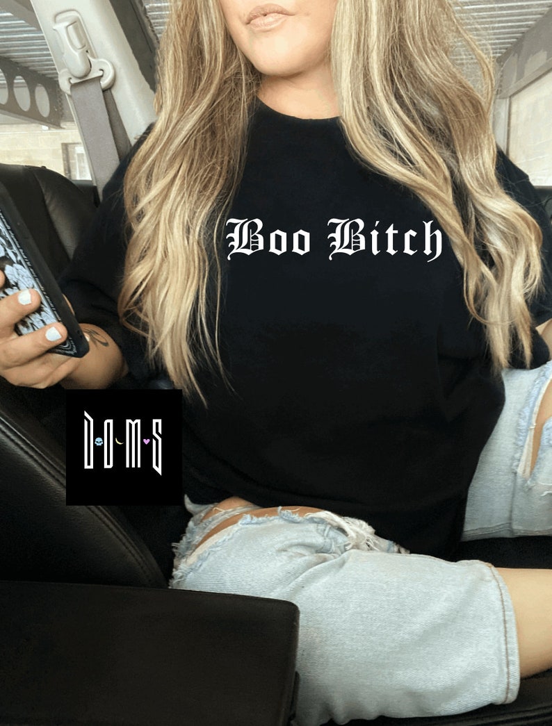 Goth Clothing | Womens and Mens Gothic Shirts | Goth T Shirts | Goth | Gothic | Boo Bitch | Unisex Shirts image 2
