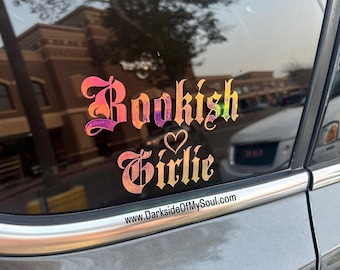 Bookish Girlie, Bookish Decal, Book Lovers Decal, Car Decals, Book Lovers, Decals For Book Lovers, One more page