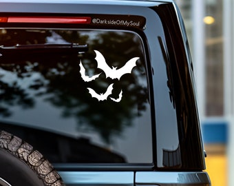 Bat Decals | Bats | Goth Car Accessories | Spooky Bitch | Goth Car Decor | Goth Car |  Goth Car Decal | Spooky Decal