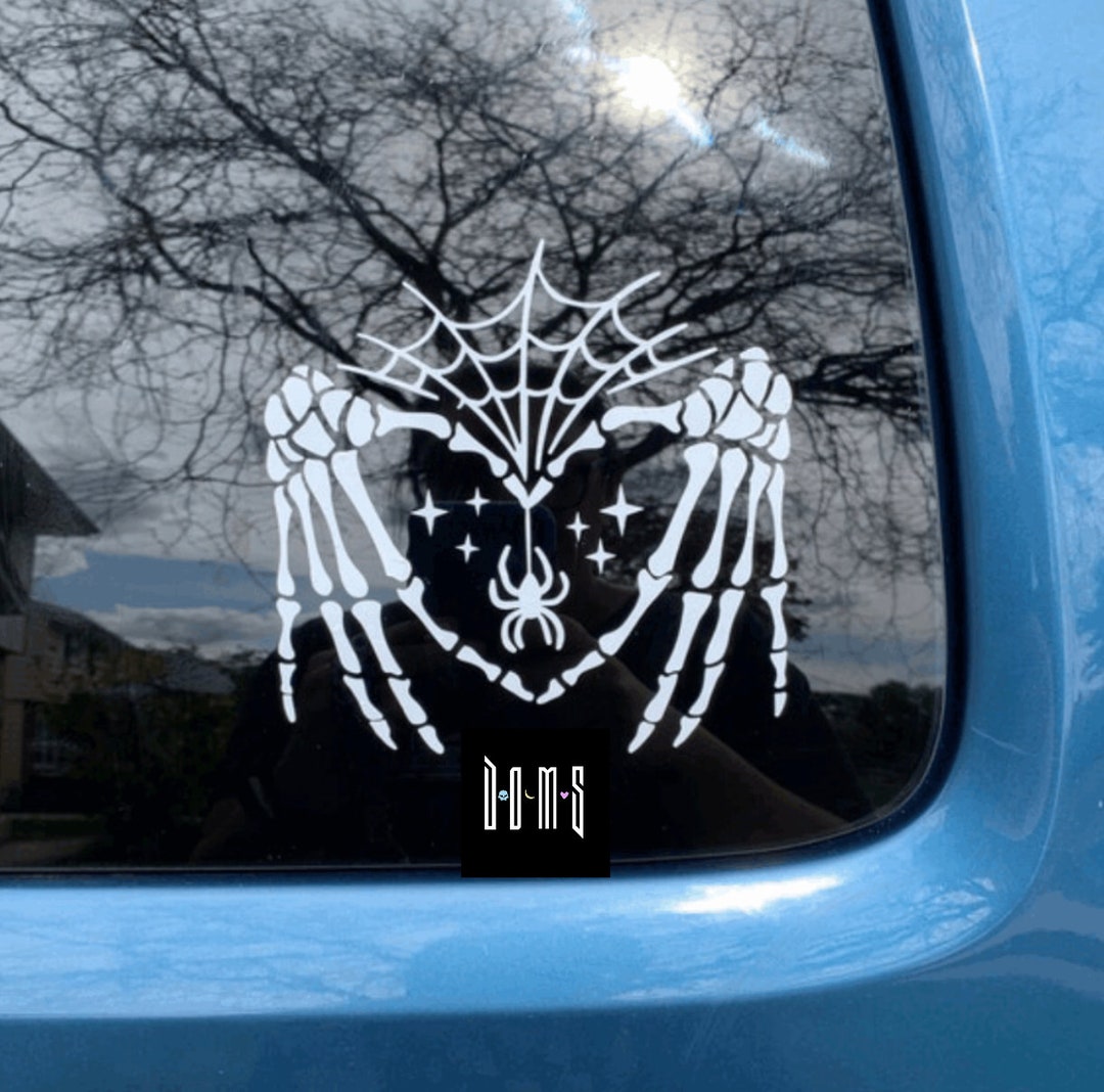 Goth Decals Stay Spooky Skeleton Hand Decal Halloween Car Decal Goth