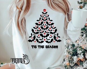 Tis The Season, Spooky Holiday Sweatshirt, Spookymas, Spooky Christmas Clothing, Creepmas Sweater, Christmas Tree Shirt, Tis The Season