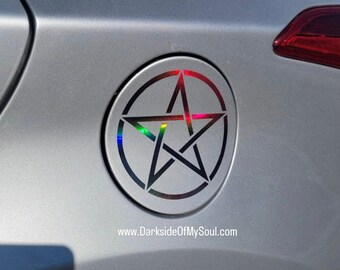 Pentagram Decal | Goth Car Decor | Spooky Bitch | Goth Car | Goth Girl Decal | Pentagram Decal | Goth Accessories | Witchy Decal | Bad Witch