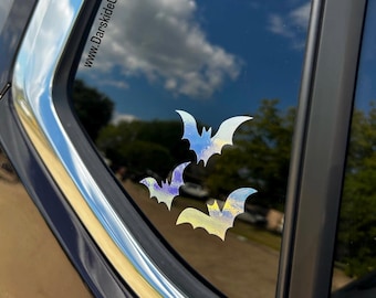 Flying Bats Decal, Car Decals, Spooky Bats Decal, Goth Decals, Bat Decal, Spooky Car Decor, Spooky Car Decals, Rear View Mirror Decal