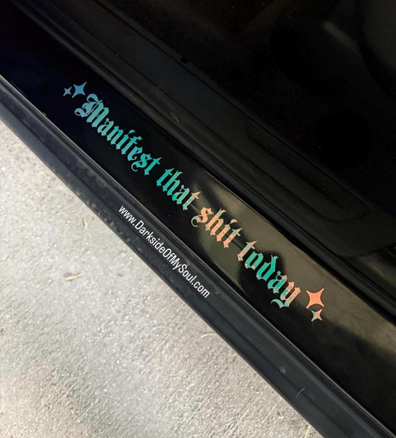 Manifest That Shit Today, Manifest That Shit Decal, Witchy Decals, Manifest, Manifest Decal, Doorstep Decal, Positive Vibes Decal