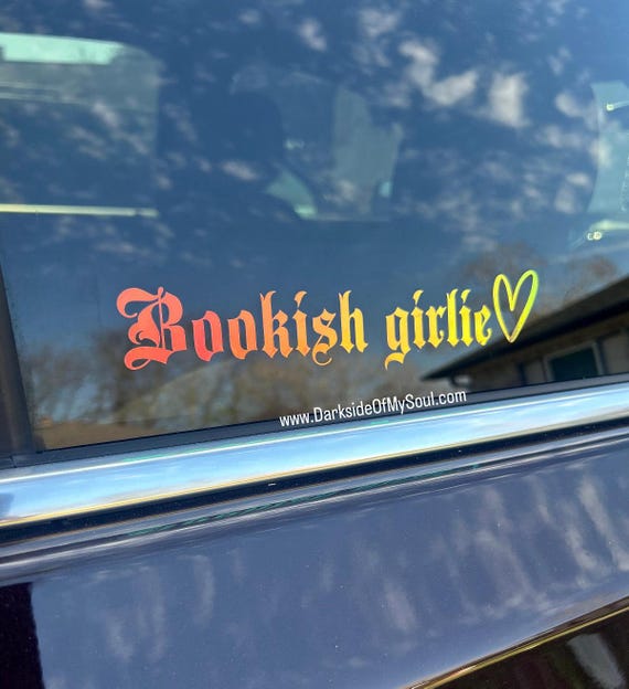 Bookish Girlie, Bookish Decals, Book Lover, Book Lover Decal, Car Decals, Book Lovers Gift, Decals For Book Lovers, One More Page,
