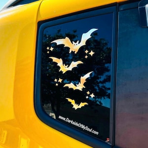 Bats Decal | It&#39;s Freakin Bats | Goth Car Accessories | Spooky Car Decals | Goth Decal | Halloween Decals For Cars | Spooky Bitch | Bats