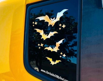 Bats Decal | It's Freakin Bats | Goth Car Accessories | Spooky Car Decals | Goth Decal | Halloween Decals For Cars | Spooky Bitch | Bats
