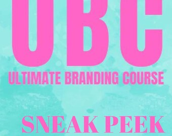 Der Ultimative Brandingkurs UBS Sneak Peek