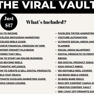The Viral Digital Vault - Etsy