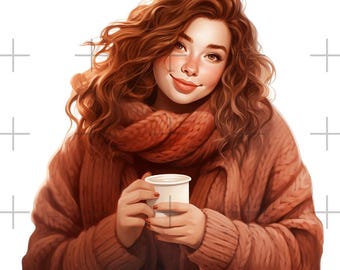 Paquete PNG de chica con curvas acogedora