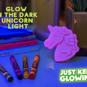 Juguete de unicornio, regalos de fiesta de unicornio, luz de unicornio que brilla en la oscuridad, regalo perfecto para niñas, regalo de cumpleaños de unicornio para niñas, canasta de Pascua