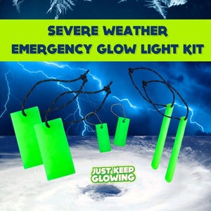 Unwetter Notlichter, im Dunkeln leuchten, wiederverwendbare Knicklichter, Überleben, Camping Licht, Outdoor-Ausrüstung, Geschenk für Camper und Wanderer