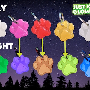 Glow in the Dark Pet Tags, Dog Tags for Dogs, Rescue Dog, Pet Charm, Dog Training, Dog Door, Dog Wrap, Dog Coats, Dog Sign, Breakaway