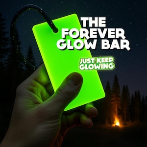 Glow in the Dark Emergency Light – Reusable Glow Stick Alternative, Camping Gear, Survival EDC, Handmade in USA, Corporate & Staff Gifts