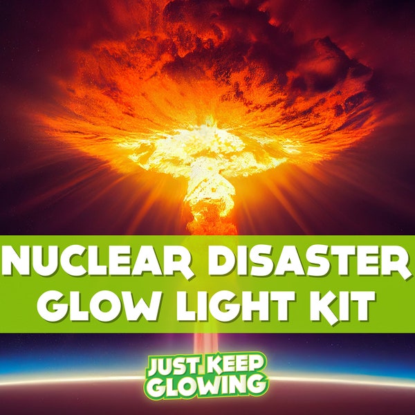 Nuclear Disaster Glow in the Dark Light Kit, EDC Tool, Go Bag, Bushcraft, Survival, Men's Military Gift, Apocalypse, Zombie, Weapon Gift, RV