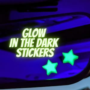 Glow in the Dark Autospiegel Aufkleber, Autospiegel Aufkleber, Rückspiegel Aufkleber, AutoAufkleber, Süßer Aufkleber, Autozubehör, Stern, Herz