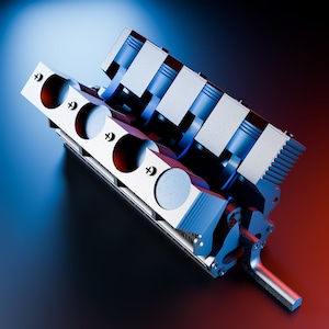 DIY V-Anything Engine Kit - 3D Printable .STL Files - No Support Required - Infinitely Expandable