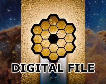 James Webb Space Telescope Night Light - Carina Nebula- Printable Files - DIY