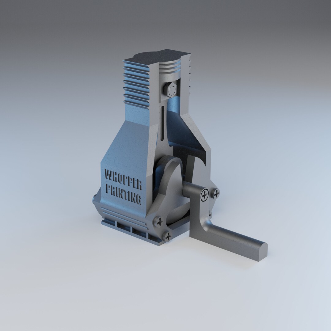 Single Piston Engine PHYSICAL 3D Printed Item BUILDABLE KIT Etsy