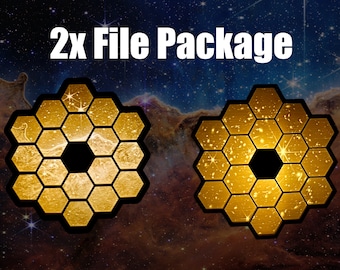 James Webb Night Light 2x Package - Carina Nebula & First Deep Field Image Files