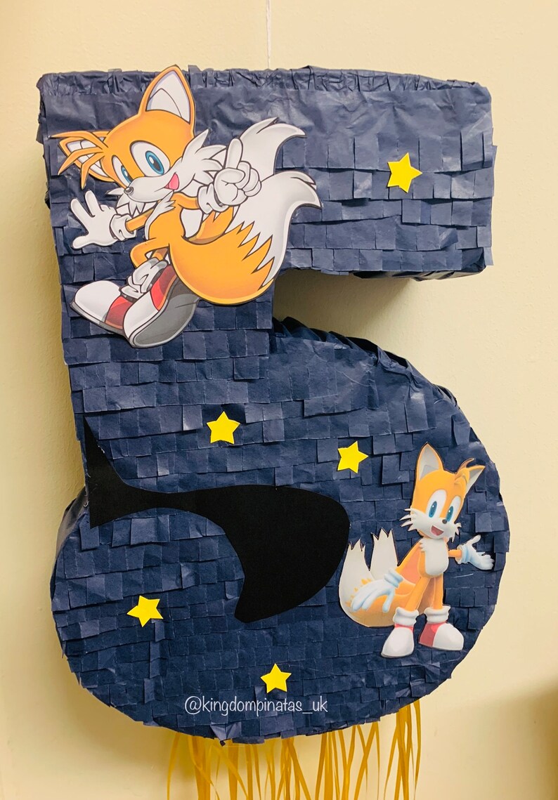 Sonic and Tails Piñata, Sonic Party Supplies - Etsy