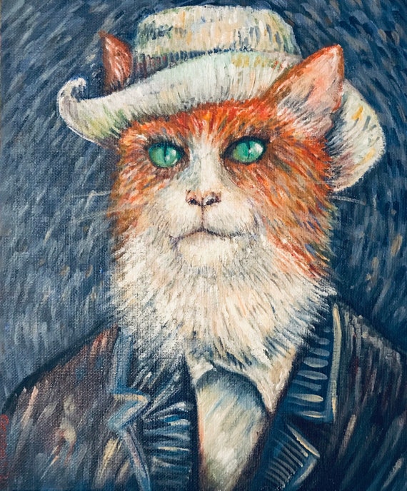 vincent van gogh cat painting