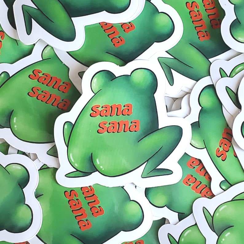 Mexican Nostalgia Stickers (Sana Sana Frog) 