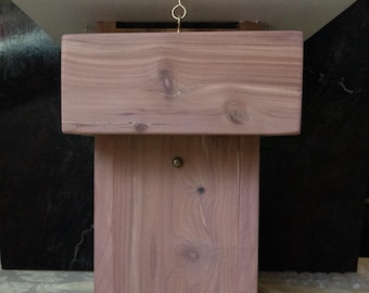 Cedar "Camera-Ready" Bluebird House with Wren Guard