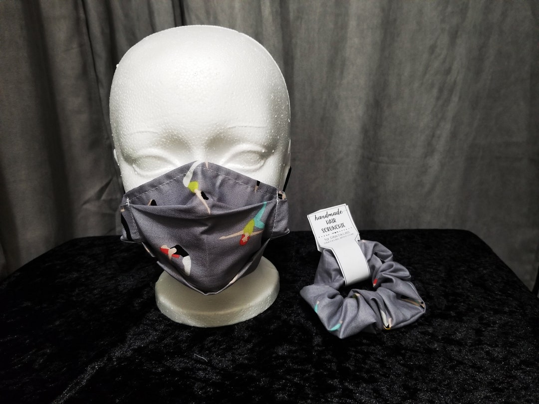 Yoga Face Mask Exercise Themedpleated Face Etsy UK