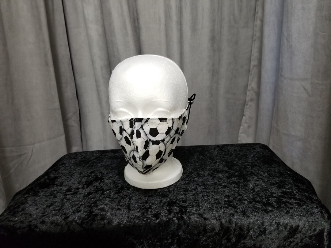 Soccer Ball Face Mask Soccer Face Masks Sports Face Etsy