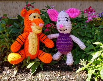 personnages de crochet de tigre ou de cochon