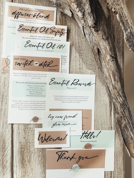 Young Living Welcome Card Packet digital | Etsy