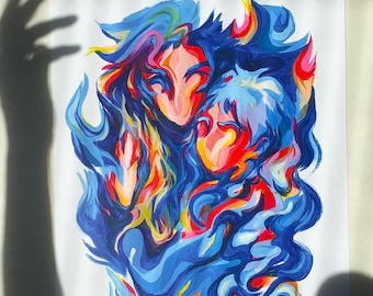 Large Howl and Sophie Print