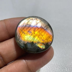 Natural Labradorite Gemstone - Multi Labradorite Cabochons - Flat Back - Smooth Polish, Labradorite Loose Cabochon, For Jewelry Making