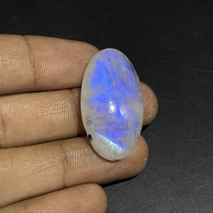 Rainbow Moonstone Cabochon: Loose Gemstone with Blue Fire