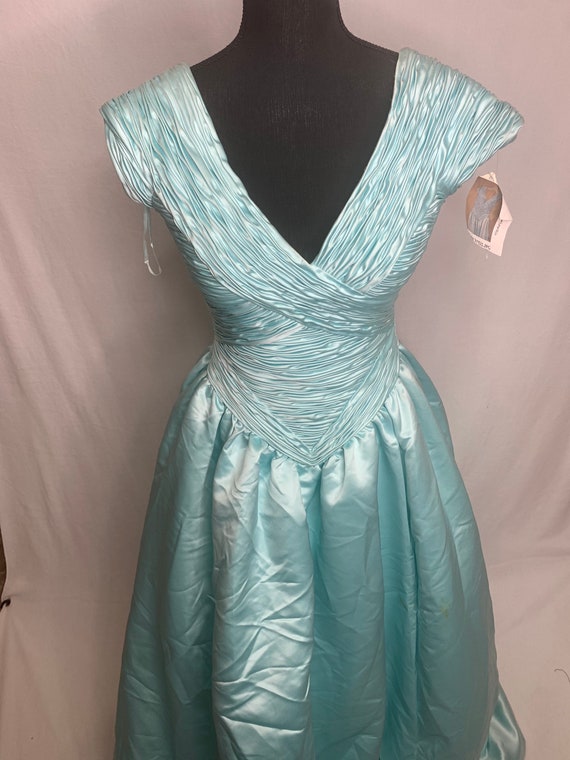 Vintage blue beautiful ball gown