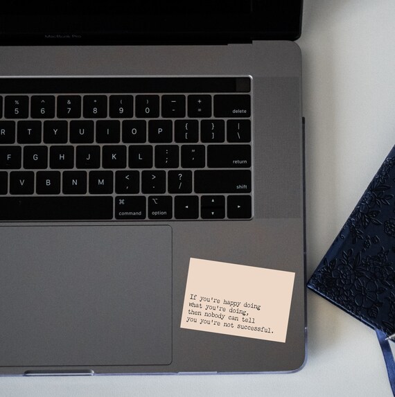 Quote Sticker Laptop Quote Sticker Success Quote Laptop Etsy