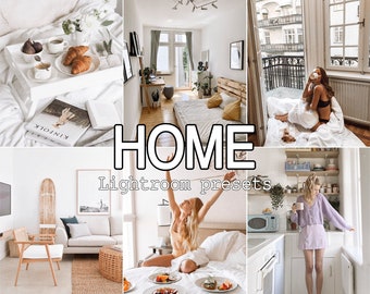 6 Bright Cozy Home presets White Clean Real Estate Mobile and Desktop Lightroom presets Light Airy presets Natural Indoor presets