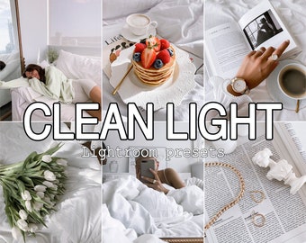 10 Bright and Airy Lightroom presets, Clean Light and Airy presets for Home Interior photos, White Minimal presets,  Aesthetic presets, VSCO