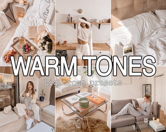 7 Warm Interior Lightroom Mobile presets for Home, Clean Cozy presets for Real Estate Bright Indoor presets, Everyday Lifestyle presets