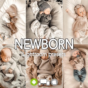 12 Baby Mobile Lightroom Presets Noworodek Mama Blogger Presets Lekkie Przewiewne Rodzinne Presets Filtr Instagrama, Estetyczne Presets Mamy Wnętrza