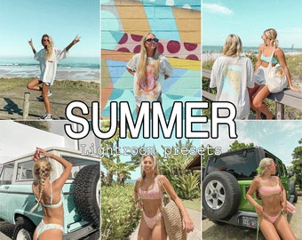 11 Summer Lightroom presets, Bright Beach photo editing for Travel Blogger, Natural Vibrant presets, Colorful presets Natural Lifestyle